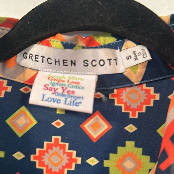 Gretchen Scott Popover Oberoi Top size small - Picture 3 of 7